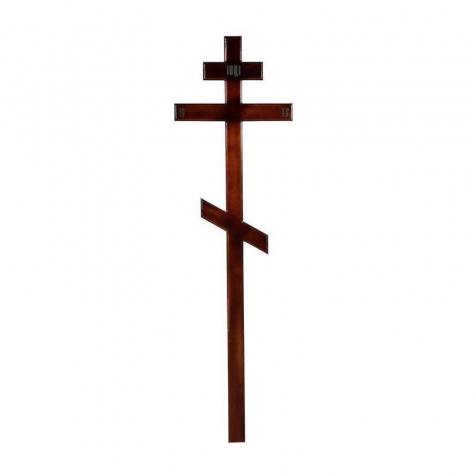 Крест сосновый с золотыми буквами